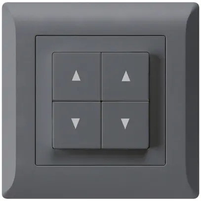 Pulsante per tapparelle INC kallysto.line antracite con 4 tasti 