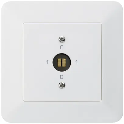 Interruttore a chiave d'innesto INC kallysto.trend 0/1L bianco 