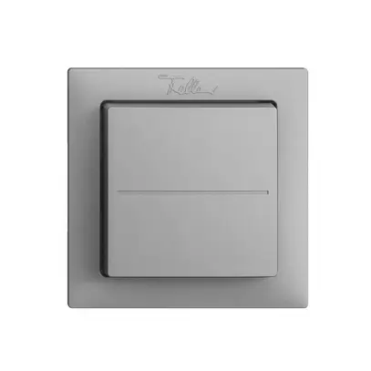 Pulsante RF EnOcean Feller EDIZIOdue F, 2c/1t, senza batterie, silver 