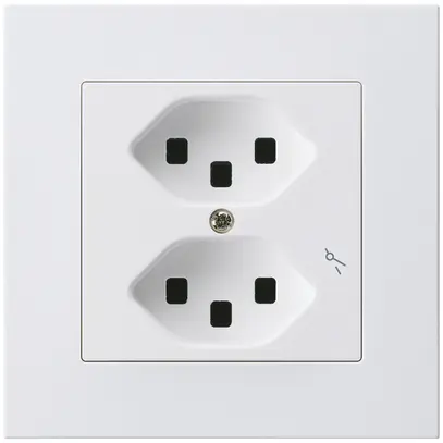 Presa INC Hager kallysto.pro 2×T23 1×S C bianco ultra 