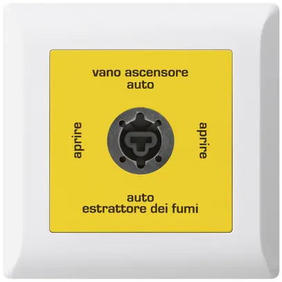 Interruttore a chiave INS kallysto.line per estrattore fumi italiano bianco 