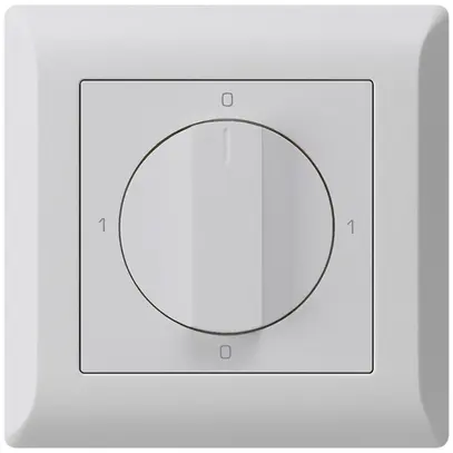 UP-Drehschalter kallysto.line 0/1L hellgrau mit Drehgriff 