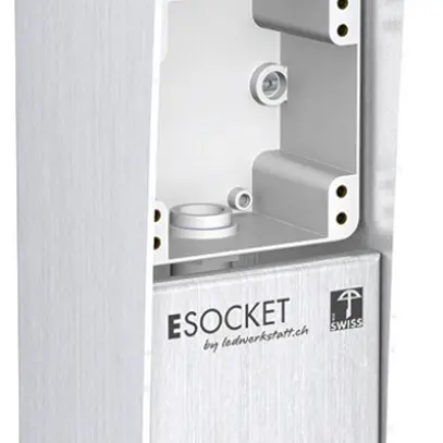 Colonne de sol Hager hauteur 350mm pour 2×robusto 10×9.4×35cm acier fin 2.5mm 