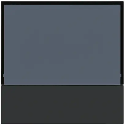 Placca frontale KNX Hager kallysto per termostato nero 