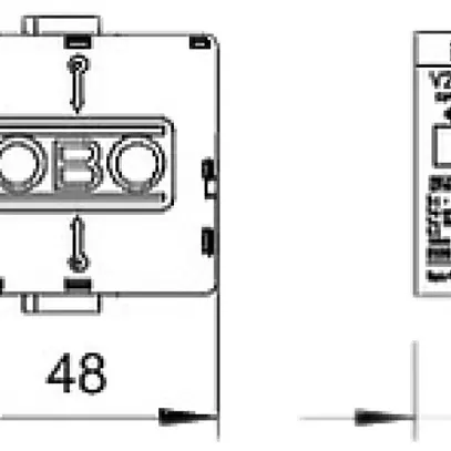 Parasurtension Bettermann V25 1L 385V partie supérieure 
