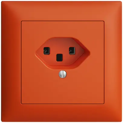 Presa INC EDIZIOdue T23 16A arancione, morsetti a vite 