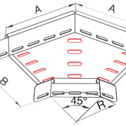 Angle Lanz 45° NW 400×60mm ZMA 