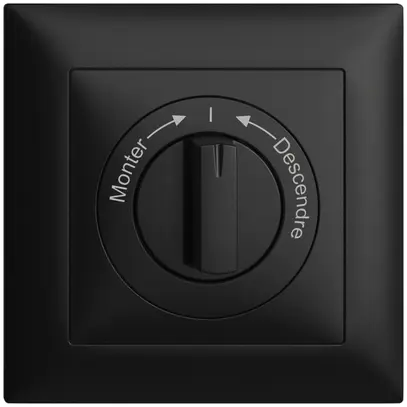 Kit frontale Monter->I<- Descendre EDIZIOdue 88×88mm nero 