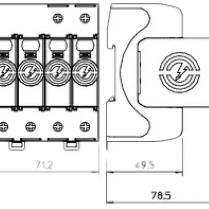 Parasurtension Bettermann V20+NPE 3L, type 2, 280V 