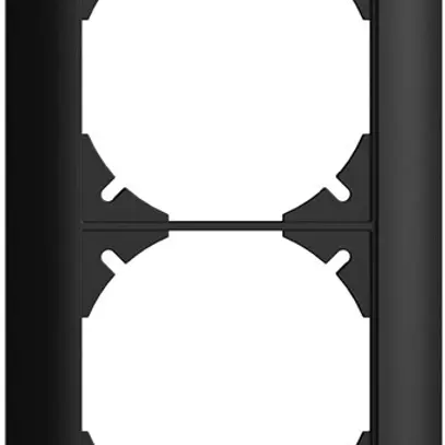 UP-Kopfzeile EDIZIOdue 4×1 schwarz 
