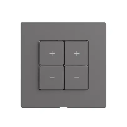 Stazione secondaria per dimmer 2c/4t WLAN Edue Wiser grigio scuro 