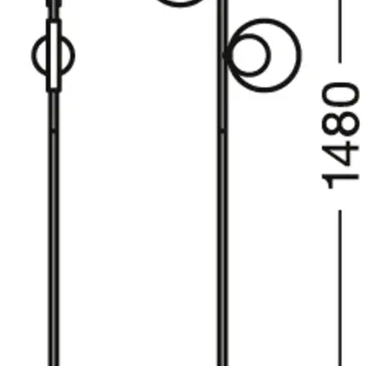 Piantana LEDVANCE DECOR MEMPHIS G9 3×28W nero 