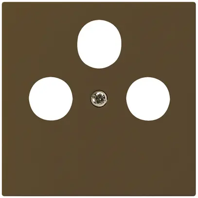 Plaque frontale kallysto brun pour R/TV/SAT 60×60mm 