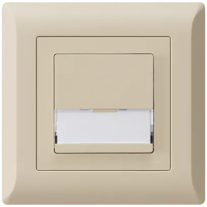 Poussoir de sonnerie ENC avec porte-étiquette A/1L kallysto.line beige 