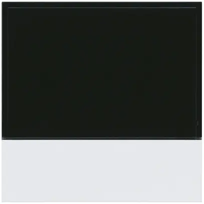 Placca frontale Hager basico KNX RTR bianco 