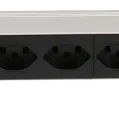 Prise multiple PDU 19" MH maxCONNECT 8×T23 1HE 3×1.5mm² 3m alu/noir 