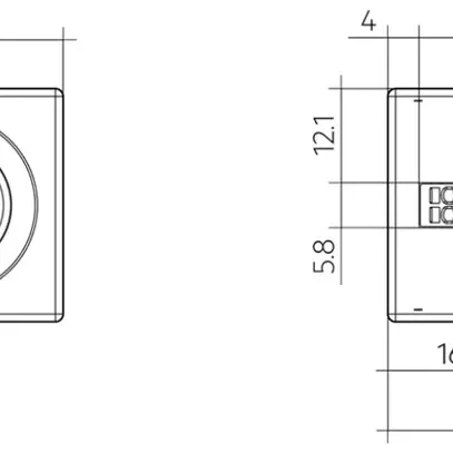 Multisensore Tridonic MSensor OTD PIR DALI 30×28.5×30mm bianco 