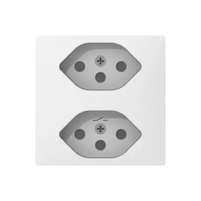 Presa Sidus E 2×T13S bianco 