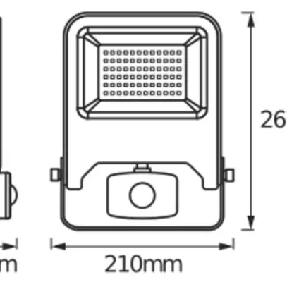 Proiettore LED LDV ENDURA FLOOD SENSOR 50W 4500lm 3000K antracite IP44 