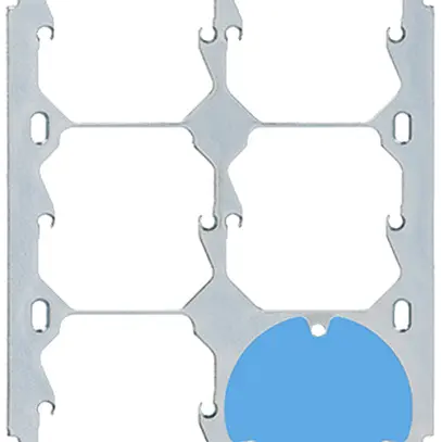 Plaque de fixation Hager grd.3×2 5×52 + 1×3P 137×197 mm alu 