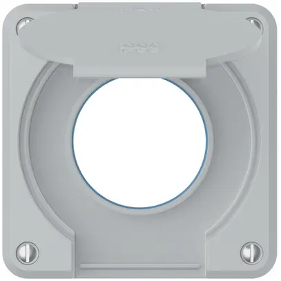 Parte superiore robusto per presa IP55 con guarnizione tonda grigio chiaro 