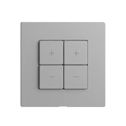 Stazione secondaria per dimmer 2c/4t WLAN Edue Wiser silver 