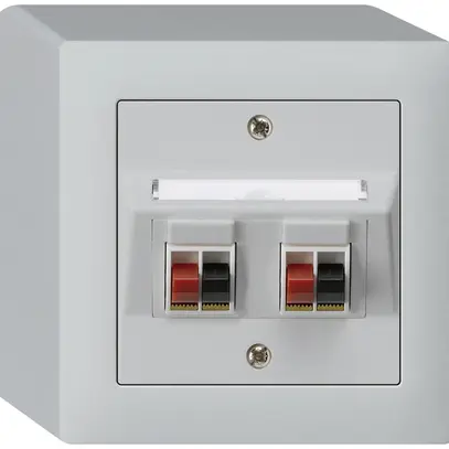 Presa AP audio kallysto 2×grigio chiaro morsetto per 2 altoparlante 