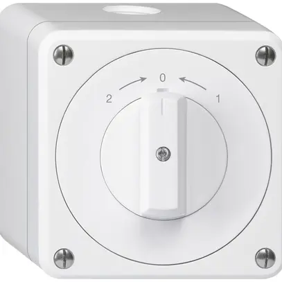 Contatto rotativo AP robusto IP55 bianco invertitore 