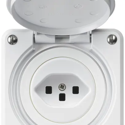 UP-Steckdose robusto C Typ 23 weiss mit Steckklemmen 