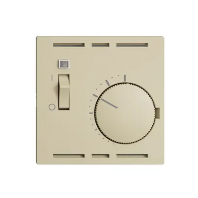 Thermostat d'ambiance ENC EDIZIOdue vanille, avec interrupteur 
