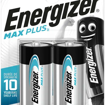 Pila alcalina Energizer Max Plus C LR14 1.5V blister a 2 pezzi 