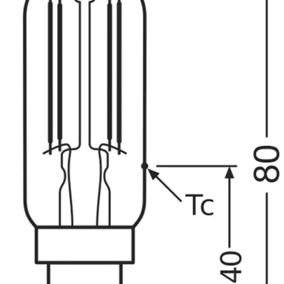 Lampada LED OSRAM T26 E14 4.9W 730lm 840 Ø25×83mm chiaro 