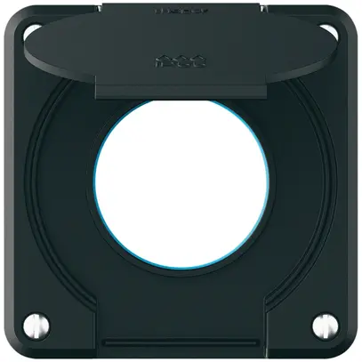 Parte superiore robusto per presa IP55 con guarnizione tonda nero 