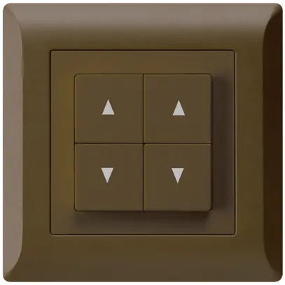 Interruttore per tapparelle INC kallysto.line marrone con 4 tasti 