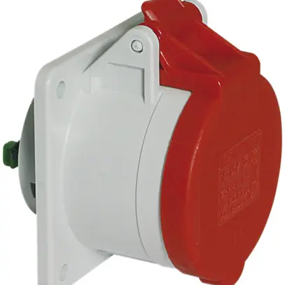 Prise INC CEE Bals 5P 16A 400V 6h rouge IP44 nick.QC droit 