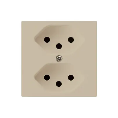 Prise ENC kallysto 2×T13 beige 