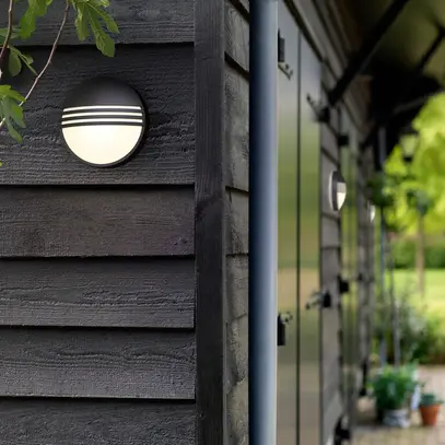 Applique LED Yarrow 6W 2700K 600lm IP44 noir 