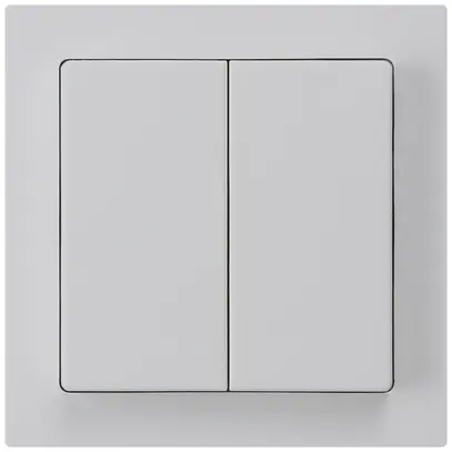 Kit frontal kallysto 60×60 gris clair pour interr.a.bouton double 