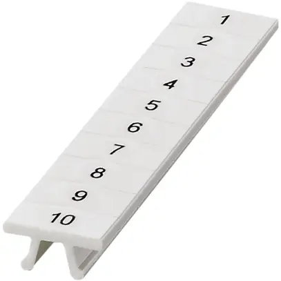 Ruban Zack ZB 1…10 blanc impression transversale à 10 étiquettes 5mm 