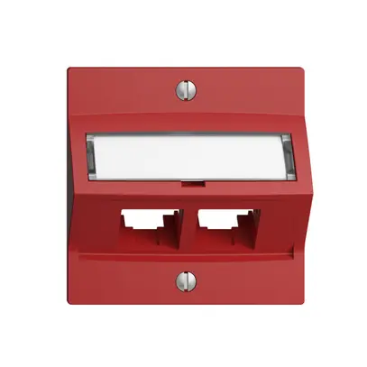 Kit de montage S-One EDIZIOdue F pour 2×RJ45 oblique, berry 