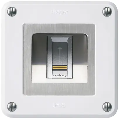 Lettore di impronte digitali NUP Hager ekey robusto C bianco 