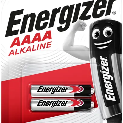 Pila Energizer alcaline, LR61, AAAA, Piccolo, blister a 2 pezzi 