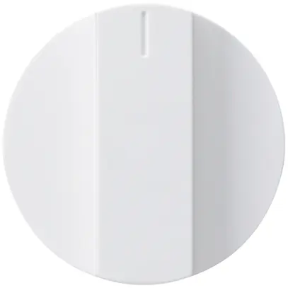 Bouton rotatif kallysto blanc pour interrupteur rotatif et contact pivotant 