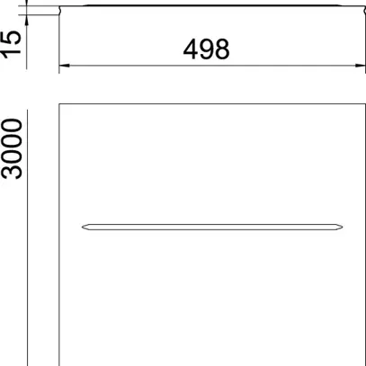 Coperchio Bettermann a scatto per canale a grigglia 500×3000, acciaio, FT 