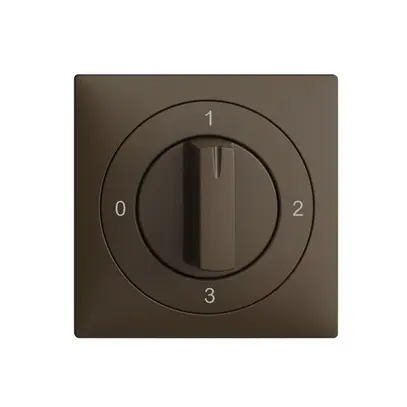 Kit frontale EDIZIOdue 0-1-2-3 60×60mm coffee per interruttore rotativo 