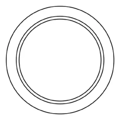 Plaque frontale Hager type 13 45×45 blanc 