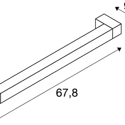 Plafoniera/Lampada muro LED SLV LONG GRILL, 20W 230V 3000K 1600lm IP20 bianco 
