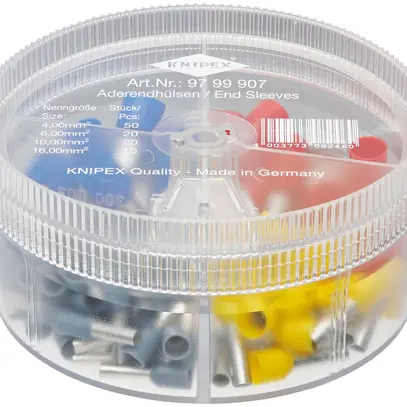 Assortiment embout de câble KNIPEX avec embouts de câble isolés 100 pièces 