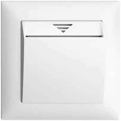 UP-KNX Hotelcard 1P EDIZIOdue weiss 