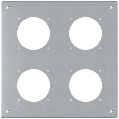 Plaque de montage ENC robusto 2×2 aluminium, nature 